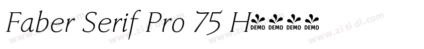 Faber Serif Pro 75 H字体转换